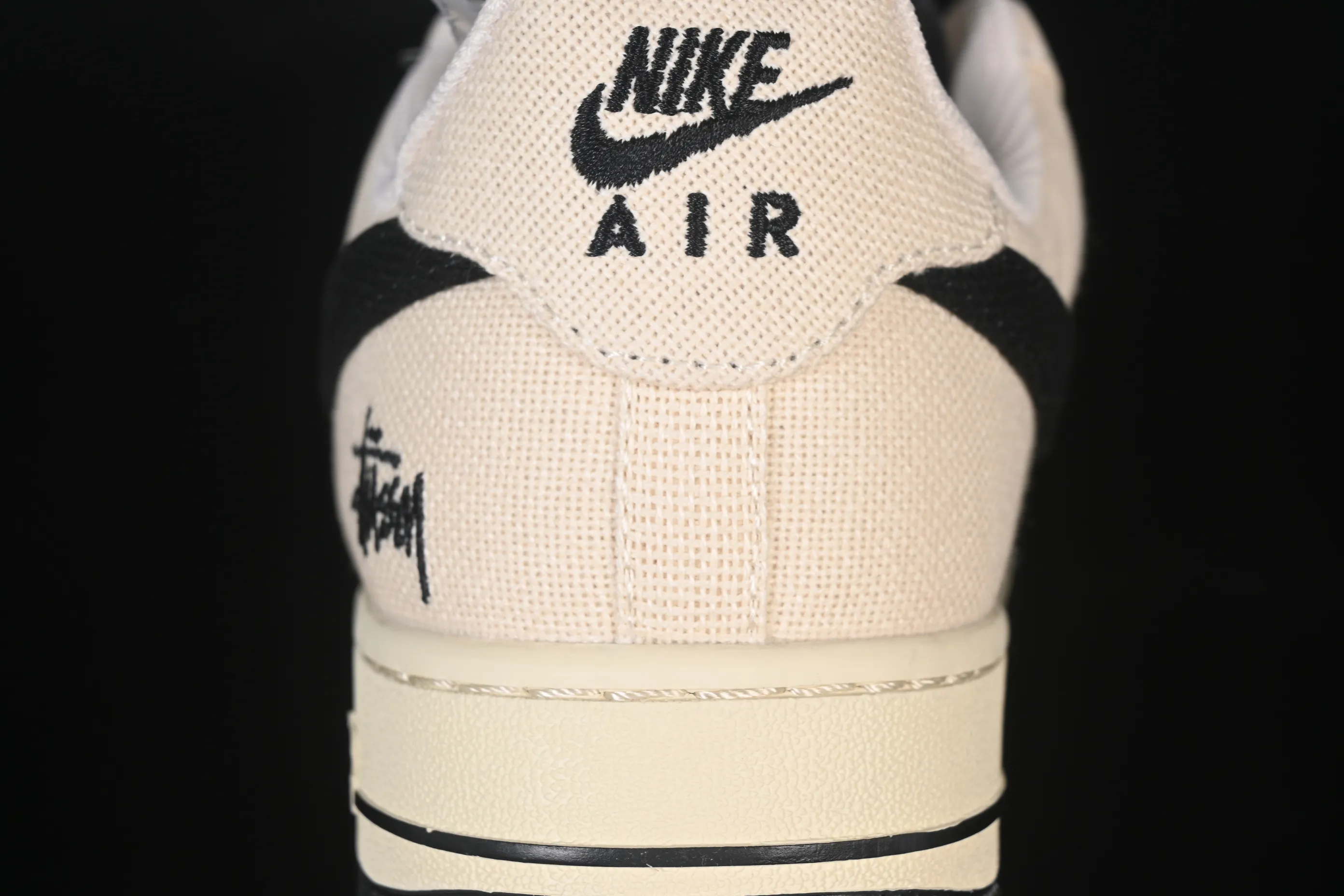 All categories Nk Air Force 1 Air Force series Nk Air Force 1 Low Air Force low-top Nike Air Force 1'07 Low Stusi co-branded beige canvas Air Force 1 low-top casual sneakers XX3168-155